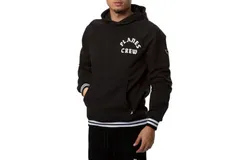 Paper Planes Crew Hoodie Top In Black