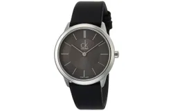 Reloj Calvin Klein Hombre &vert; Coleccion Minimal &vert; Modelo K3M221C4 &vert; Caja Redonda &vert; Ø 35mm Acero inoxidable &vert; Cierre Hebilla &vert; Movimiento Cuarzo &vert; Dial Negro &vert; Cristal Mineral &vert; Correa Cuero Negro &vert; 30m &sol; 3 ATM &vert; Línea Clásico