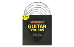 Guitar Strings 6 Pieces in 1 Set Steel Core strings Light-Gauge