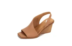 Yellowbox Women&apos;s Valdosta Slingback Wedge Sandal In Almond