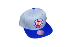 Mitchell & Ness Men&apos;s Nba Detroit Pistons Core Basic Snapback Cap In Grey&sol;royal