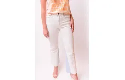 Askk Ny The Geek Ankle Jeans In Ivory