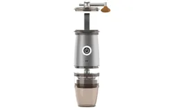 Portable Coffee Grinder&comma; Electric&sol;Manual 2-in-1 Coffee Bean Grinder&comma; USB Rechargeable Mini Electric Coffee Grinder with 5 Grind Settings for Espresso&sol;French Press&sol;Drip&sol;Cold Brew Coffee &lpar;Gray&rpar;