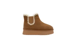 Ccocci Women&apos;s Crochet Platform Boot In Camel