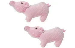 MIGHTYMassive-Farm-PigletSqueaker-Multiple Layers&period; Made Durable&comma; Strong & Tough&period; Interactive Play Dog Toy &lpar;Tug&comma; Toss & Fetch&rpar;&period; Machine Washable & Floats&period; &lpar;Massive 2 Pack&rpar;