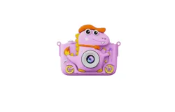 Children Digital Video Camcorder Camera，Kids Camera Toys for 3-8 Year Old Boys&comma; Best Chritmas Birthday Festival Gift for Kids - 32G SD Card Included-Dinosaur Purple