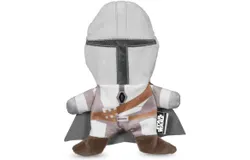 The Mandalorian Plush Flattie Dog Toy with Squeaker&comma; Low-Stuffing Flat Dog Toy &vert; The Mandalorian Toy for Dogs &vert; Dog Toys&comma; Squeaky Dog Toys&comma; Dog Chew Toys&comma; 7 Inch &lpar;FF19260&rpar;