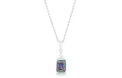 Classic Mystic Cubic Zirconia Drop Necklace