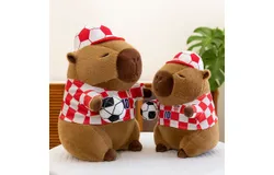 Football player Capybara Plush Toy - 9 Inch Football player Capybara Stuffed Animal&comma; Capibara Cute Plushie Doll Pillow&comma; Perfect Hugging Gift for Kids