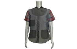 Mostly Heard Rarely Seen Men&apos;s Geometric Safari Shirt In Grey&sol;red