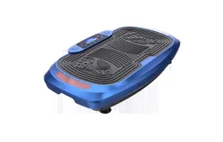 Vibration Plate Fitness Platform Exercise Machine Vibrating Lymphatic Drainage Shaking Full Body Shaker Workout Vibrate Stand Shake Board Sport Gym for Weight Loss Fat Burner for Women Men-Blue