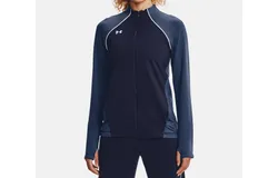 Under Armour Layer Up Full Zip Jacket In Midnight Navy&sol;white