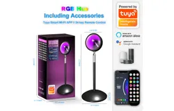 Sunset lights APP remote control RGB floor atmosphere lights rainbow projection sunset lights live background sunset lights Upgraded version Black exterior Graffiti WIFI&plus;BLE