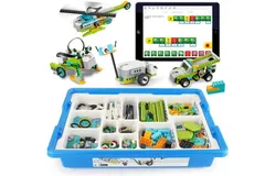 JoviJon WeDo 2&period;0 Core Set&comma; Programmable Robotics Kit&comma; 280 Pieces&comma; DIY Programming Robot Electronic Bricks&comma; 4PCS Hub Motor Kit&comma; Compatible with Standard Building Blocks&comma; Ages 8&plus;