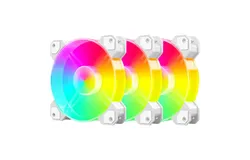 ARGB CPU Air Cooler&comma; 3 Pack 12cm Silent PC Cooling Fan 5V 3-PIN Connector