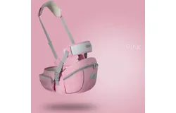 Gabesy Baby Carrier Waist Stool Breathable Lightweight Baby Waist Stool Child Carrier（Pink）