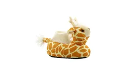 Yankee Toy Box Plush Giraffe Sock Top Slippers