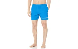 Hugo BOSS Men Swim Trunk Shorts Standard Vertical Logo Brilliant Blue Dolphin