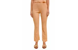Hem & Thread Kinley Knit Flare Bottoms In Org