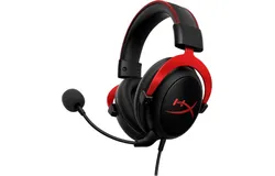 HyperX Cloud II - Gaming Headset&comma;  Durable Aluminum Frame&comma; Detachable Microphone&comma; Works with PC&comma; PS5&comma; PS4&comma; Xbox Series X&vert;S&comma; Xbox One – Red