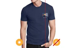 Men Crew Tee - Wanderlsut - Indigo by DelSol for Men - 1 Pc T-Shirt &lpar;XL&rpar;