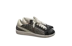 Dolce Vita Women&apos;s Nino Stud Sneaker In Black Suede
