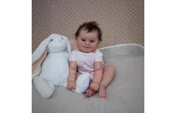 Maddie Reborn Baby Dolls - 18 inch Sleeping Realistic Newborn Baby Dolls&comma; soft plastic made Body Real Baby with Feeding Toy for Kids Age 3 &plus;