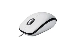 Logitech M100 Corded Mouse – Wired USB Mouse for Computers and Laptops&comma; for Right or Left Hand Use&comma; White