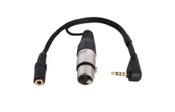 LyxPro XLR Female to TRRS&comma; Connects XLR Microphones to iOS&comma; iPhone&comma; iPad & iPod&comma; Small &lpar;10 Inches&rpar;