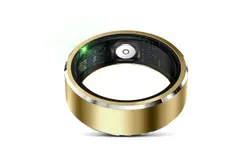 R6 Smart Ring Health Tracker&comma; Sleep Tracker Ring with Heart Rate&comma; for iOS and Android，for Women Men&comma;with charging compartment &lpar;Gold&comma;&num;8&rpar;