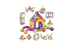 Contixo ST2 Kids Magnetic Stix Stick 68 PCs 3D Building Blocks by Contixo
