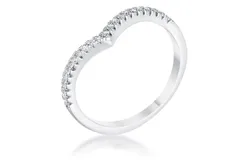 &period;22Ct Chevron Ring with CZ