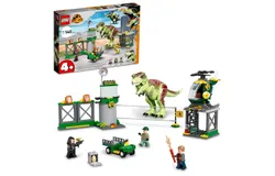 LEGO Jurassic World T&period; rex Dinosaur Breakout Toy 76944&comma; Dino Toys for Preschool Kids&comma; Boys and Girls Aged 4 Plus&comma; with Airport&comma; Helicopter and Buggy Car
