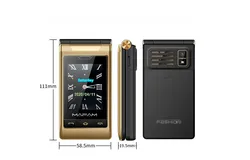 Dual-Screen Flip Phone for Seniors&comma; Backup Phone with Voice Function and Large Buttons