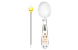 ANENG HTC-6 Multifunctional Digital Display 2-in-1 Electronic Scale Measuring Spoon Weighing Gram Meter Measuring Spoon Scale Kitchen Thermometer