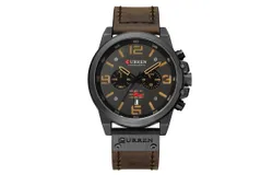 curren/karien 8314 men's watch sports six-pin quartz watch calendar men's watch waterproof belt watch blackshellkhaki