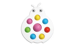 Fidget Popper Sensory Baby Toys for 10&plus; Months&comma; Montessori Busy Toy for 1 2 3 Year Old Toddlers Push and Popping Bubbles