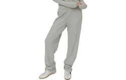 Eterne Thermal Lounge Pants In Heather Grey