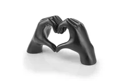Gesture Statue Decoration Home Decor Bedroom Bookshelf Coffee Table Hand Decor Sculpture Love Finger Aesthetic Accents Decorations Thanksgiving Valentine Day Gifts&period; Black