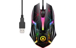 Gaming Mouse Wired USB 1200&sol;1600&sol;2400 DPI RGB Lighting Gaming Mouse &lpar;for MAC&sol;Laptop&sol;PC&sol;Notebook&rpar;