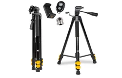 Kodak PhotoGear 62" Camera Tripod W&sol;Remote&comma; 3-Section Aluminum Flip-Lock Tripod Adjusts 22”-62”
