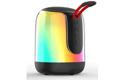 Enormous portable speaker with dual bass drivers &lpar;for on the go Bluetooth speaker&comma; portable music box RGB colorful light show&comma; LED Bluetooth box wireless&comma; with hands-free function for cell phone and PC&rpar;