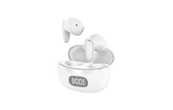 (TWS B28) Language Translator Earbuds, Support 74 Languages 70 Accent Online, Bluetooth 5.0 Noise Reduction Voice Language Translator with Digital Display (White)