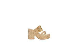 Dolce Vita Women&apos;s Edwina Platform Sandal In Light Natural Raffia
