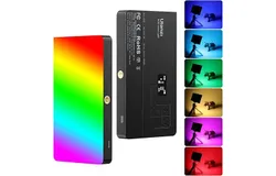 ULANZI LT002 RGB Video Light&comma; Portable LED Camera Light Panel 0-360 Full Color&comma; CRI 95&plus; 2500-9000K LED Video Light&comma; 4000mAh Rechargeable LED DSLR Lighting for Vlogging&comma; Photography&comma; Video Conference