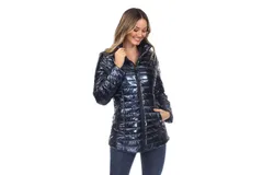 Women&apos;s Metallic Puffer Coat