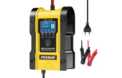 FOXSUR - Car Battery Charger-Lithium Battery Charger- Yellow