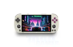 TRIMUI Handheld Game Console&comma; Mini Game Player with 6000&plus; Classical Games and 2&period;0-Inch IPS Screen&comma; Portable Video Game Console with Rechargeable Battery Gray 64GB-Grey New