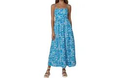 Elizabeth James The Label Abigail Dress In Postcard