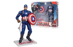 Marvel  Toy Marvel Super 6&period;6" Hero Action Figure Inspired by the Marvel Comics-Captain America